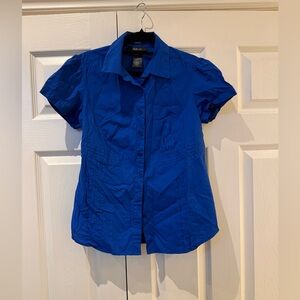 Style and Co. Royal Blue Button-Down Shirt